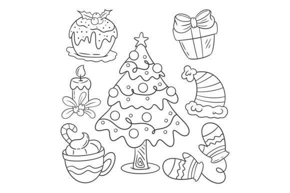 Christmas Decoration Element Hand Drawn Review