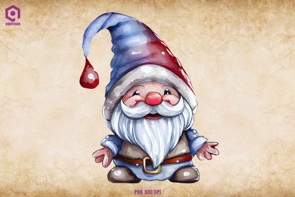 Christmas Gnome PNG: A Festive Illustration for Local Branding