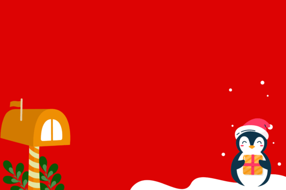 Christmas Red Background Illustration for Editorial and Web Use