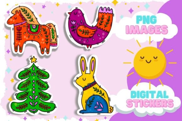 Cute Christmas Clipart for Handmade Projects and Cricut Use