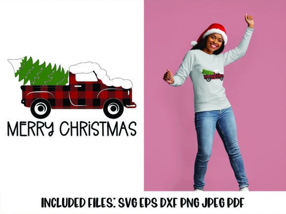 Merry Christmas Buffalo Plaid Truck SVG Review