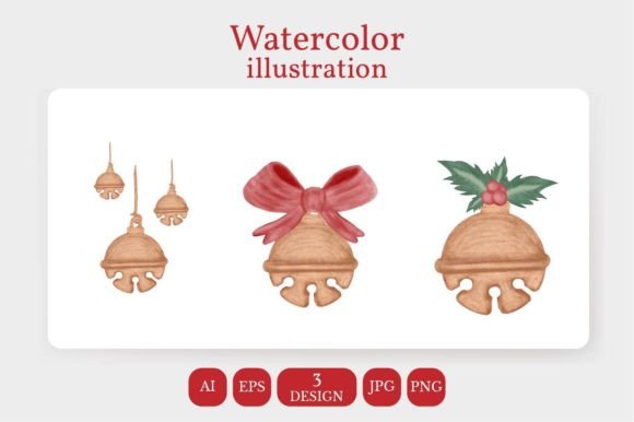 Watercolor Christmas Bell Embroidery Review