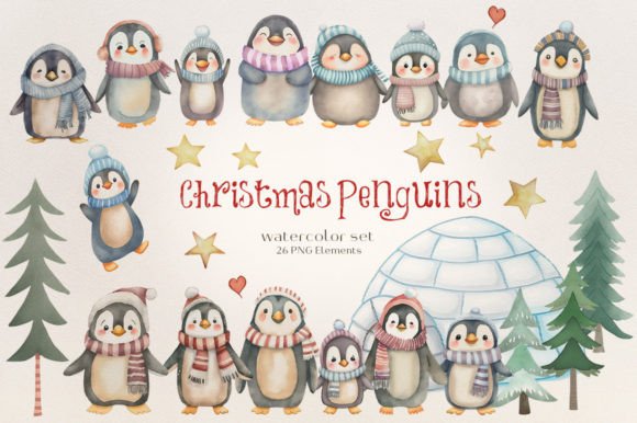 Winter Penguins Clipart Christmas Review